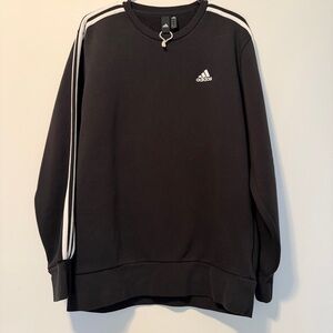 Adidas Essentials 3 Stripes Crewneck Sweatshirt Women’s Size L